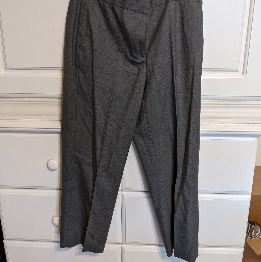 J Crew Grey Cropped Trouser